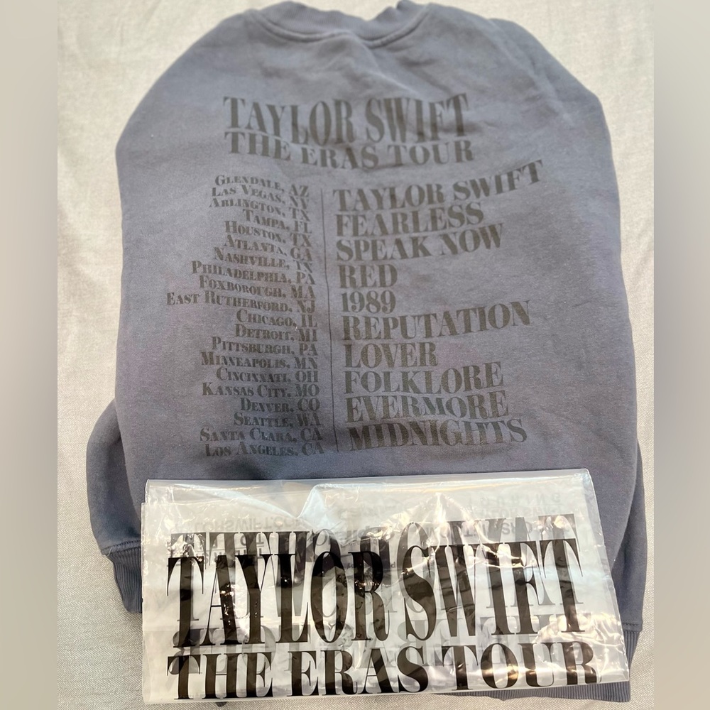 Official Taylor Swift Eras Tour Blue Crew